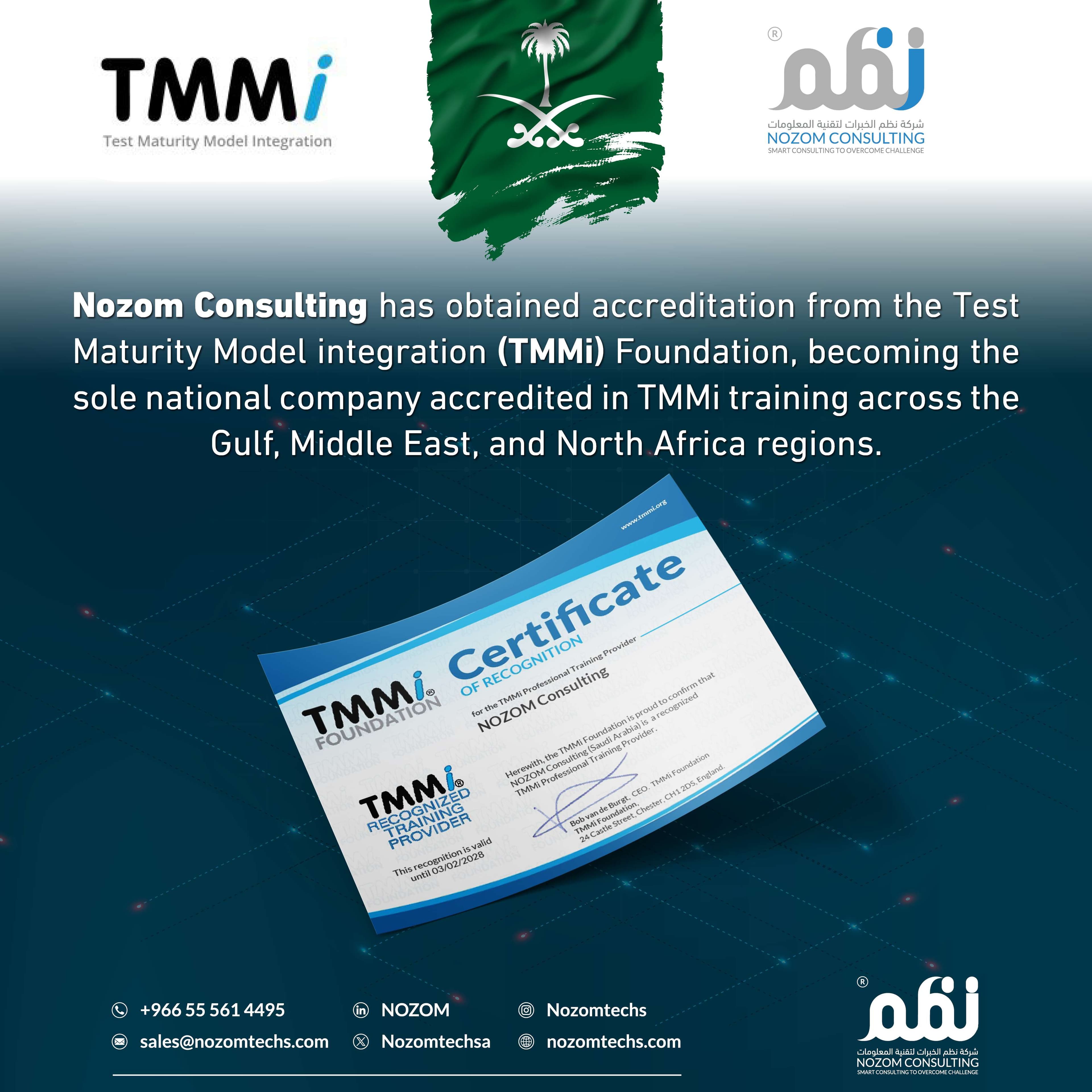 Nozom Achieves TMMi Accreditation
